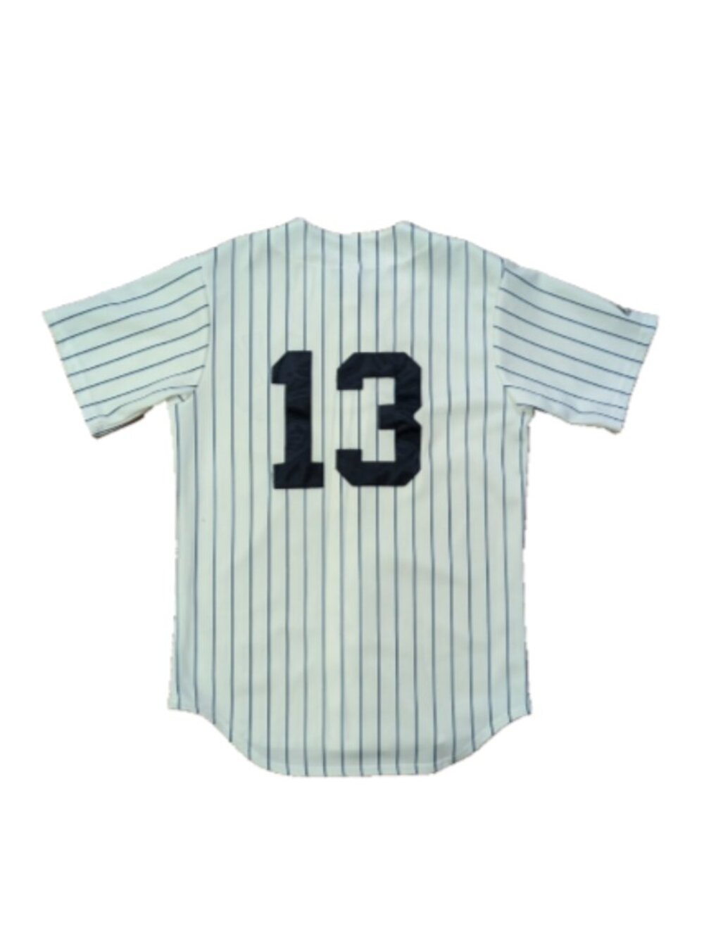 Vintage New York Yankees White Pinstripe Jersey Majestic #13 Alex Rodriguez Sz S